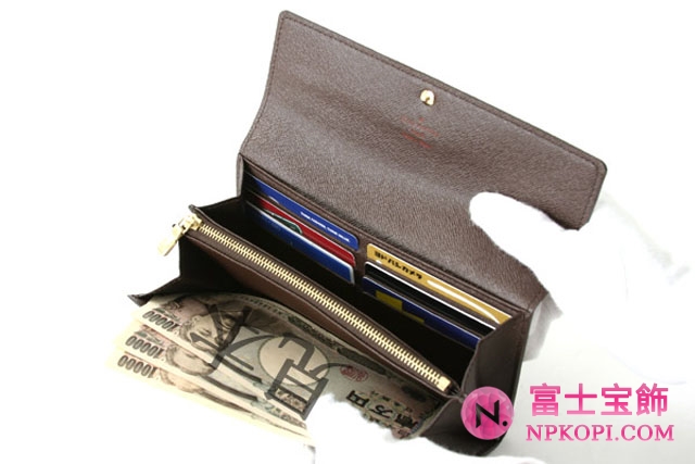 ルイヴィトンスーパーコピーダミエ ポルトフォイユサラ 長財布 N61734